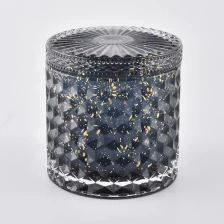China 11oz Luxury glass candle making jar with lid manufacturer