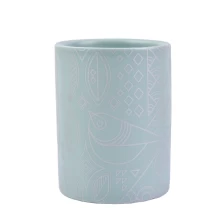 China In bulk custom ceramic votive cylinder candle holders manufacturer