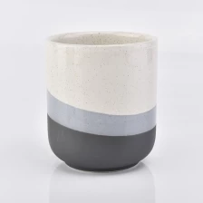 China mix color ceramic candle vessel,  ceramic candle holder home decor manufacturer
