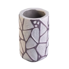China Wholesales custom decorative Handmade cement concrete candle jars manufacturer