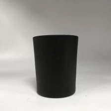 China luxury matte black 7oz glass candle jars manufacturer
