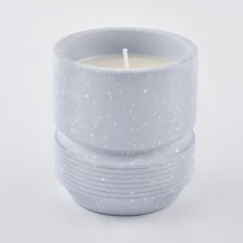 China light blue concrete candle jars with white spots manufacturer