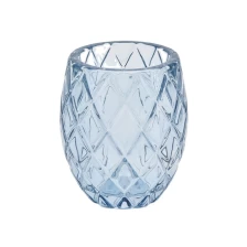 China Hot sales tealight luxury transparent empty glass candle holder manufacturer