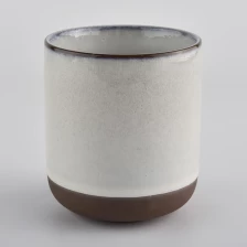 China heat resistant candle jars, ceramic candle vessels for candle makers manufacturer