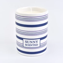 China ceramic candle jars container, custom logo candle jar manufacturer