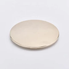 China wholesales candle holder lids jar cover with electroplating colors manufacturer