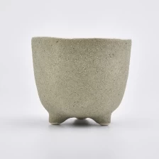 China light green candle holder for home decor, matte ceramic jar in bulk manufacturer