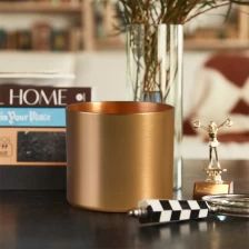 China 100ml copper candle vessel, gold tealight metal holders manufacturer