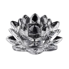 China SG88100 400ml  Clear Glass Candle Holder with Wooden Lids Wholesales manufacturer
