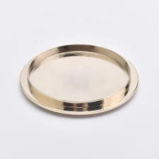 China luxury candle holder lid customized zinc alloy round covers  for candle holders manufacturer