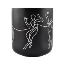 China customized ceramic candle jars for luxury market manufacturer