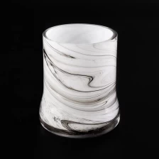 China ground glass vessel hand made glass candle container manufacturer