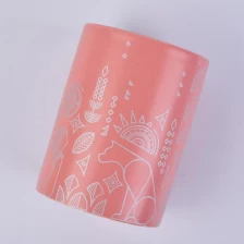 China 10oz Wholesales iridescent luxury candle ceramic jar manufacturer