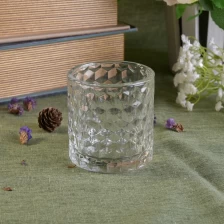 China Crystal hexagon glass candle holder home decoration wholesale manufacturer