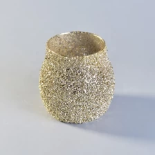 China Luxurious glass candle holder gold home decoration wholesale manufacturer