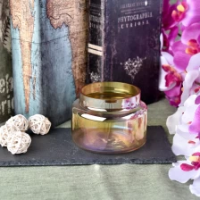 China Wholesale amber candle jar glass home decoration manufacturer