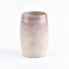 China Wholesale Speckled Pink Ceramic Candle Holder Home Decoration manufacturer