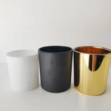 China Cylinder glass candle holders, 12 oz wedding glass candle jar with decoration manufacturer