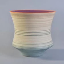 China Sunny new design Gradient ceramic candle jars for home decor manufacturer