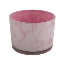 China 3 wick custom galss vessel for soy candles, unique glass candle holder manufacturer