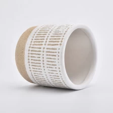 China Frosted ceramic candle vessel vintage candle jars table wedding manufacturer