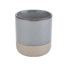 China color glazed ceramic candle vessel curved bottom candle jar 12oz manufacturer