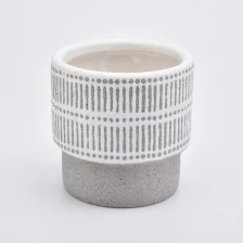 China Custom ceramic candelabra votives stone candle jar home decoration manufacturer