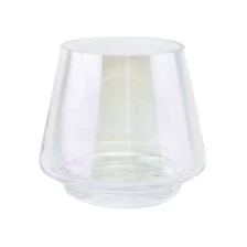 China iridescent glass candle holders for custom designs manufacturer