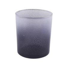 China Hot sales China luxury grey empty candle container glass jar 6oz 8oz manufacturer
