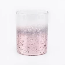 China elegant glass votive candle holders, mercury glass vessels for candle making manufacturer
