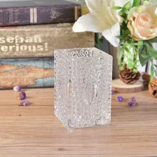China Customized Glass Candle container square candle tin home Decor supplier manufacturer