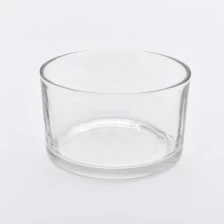 China 16oz Short Wide Clear Glass Candle Holders Home Decor Wholesales manufacturer