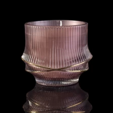 China X design luxury empty glass candle jar for candle making and packaging manufacturer
