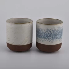 China transmutation glazed ceramic jars for scented candle manufacturer