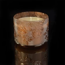 China Wholesales rose votive custom glass jars for candle making manufacturer