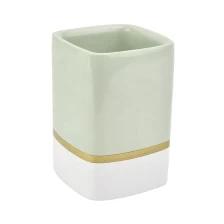 China 12oz rectangle glossy concrete candle jar manufacturer