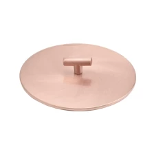 China T design Custom round pink metal lids cover for candle jar holders manufacturer