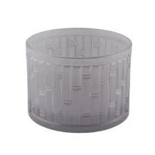 China Sunny frosted empty candle container glass jar 10oz 20oz manufacturer