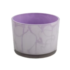 China decorative 3 wick glass candle vessel, 500ml large candle jar manufacturer