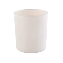 China 12 OZ matte white glass  candle container, votive candle holder manufacturer