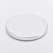 China silver stainless lid, metal lid with silicone ring for candle holder manufacturer