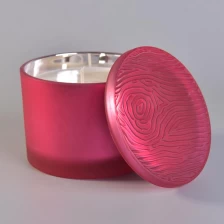 China Sunny new design pink crystal Luxury candle jar glass with lid wedding manufacturer