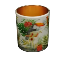 China Hot sales Antique soy wax electroplated glass candle jar manufacturer