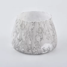 China 11oz marbled frosting glass candle jars manufacturer
