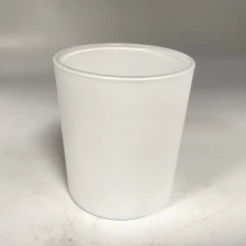 China matte white 10oz glass candle holders manufacturer