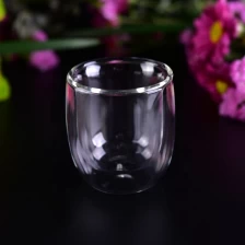 China Transparent double wall glass water customized borosilicate tea cup home use manufacturer