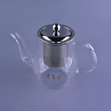 China Supplier glass borosilicate teapot with Stainless Steel Infuser drinkware manufacturer