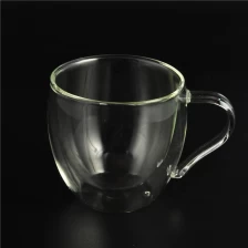 China Glass Coffee Mugs, Lead Free Double walled Glass Mug manufacturer