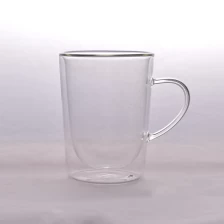 China clear glass water mug, borosilicate coffee tea water cup wholesales manufacturer