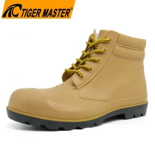 porcelana Botas de seguridad de PVC con tobillo con punta de acero impermeables antideslizantes ZBA para construcción con CE fabricante